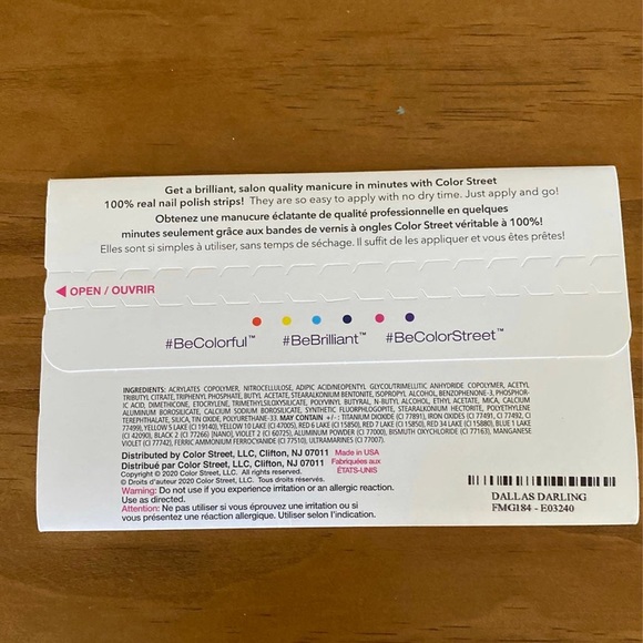 Color Street nail polish strips - Dallas Darling - Picture 2 of 2